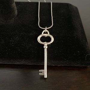 Large key pendant necklace